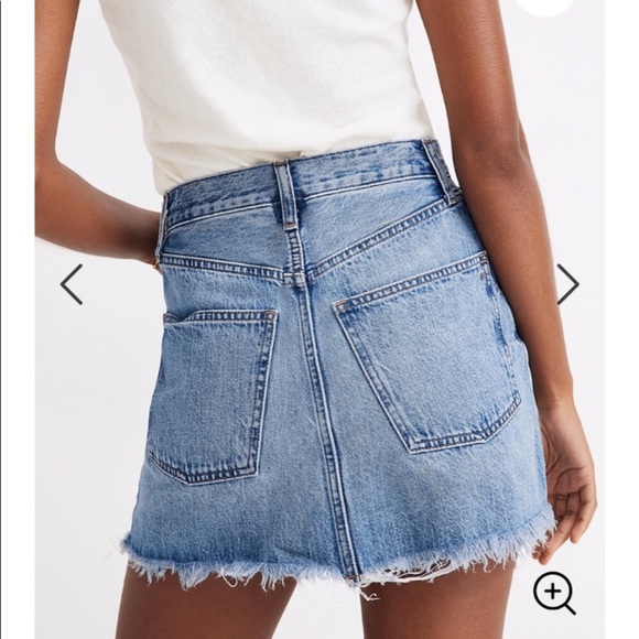NWT MADEWELL Distressed Denim Mini Skirt - Picture 6 of 16